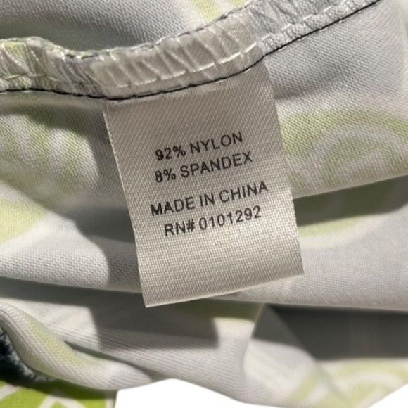 Anthony's XL Dress Geometric Print‎ Long Sleeve Navy Green White Career - Picture 13 of 14